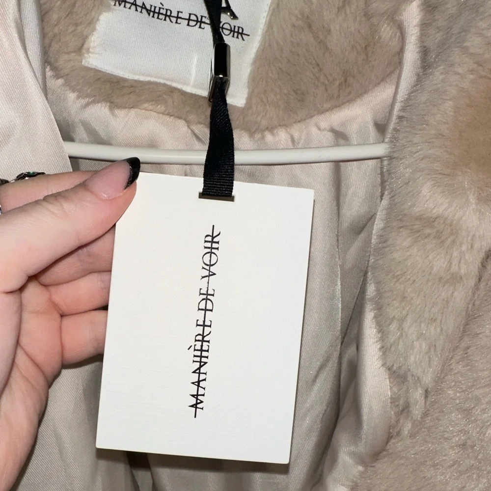 Manièr De Voir ripped plush jacket size S/M brand new - Picture 7 of 7